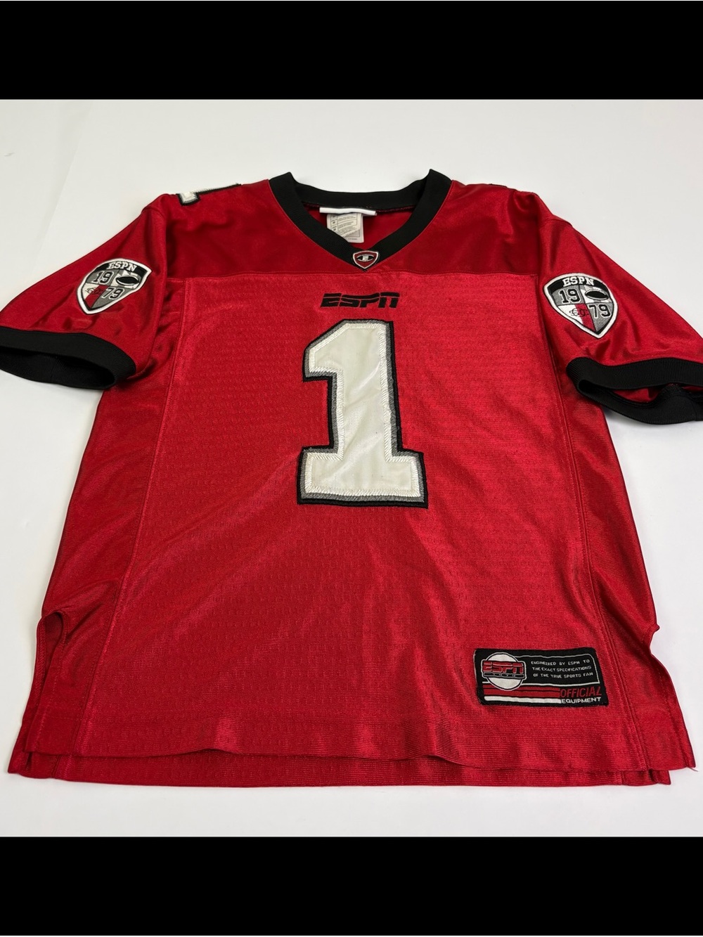ESPN Youth M Football Jersey #1 Red 1979
Official Equipment Embroidered